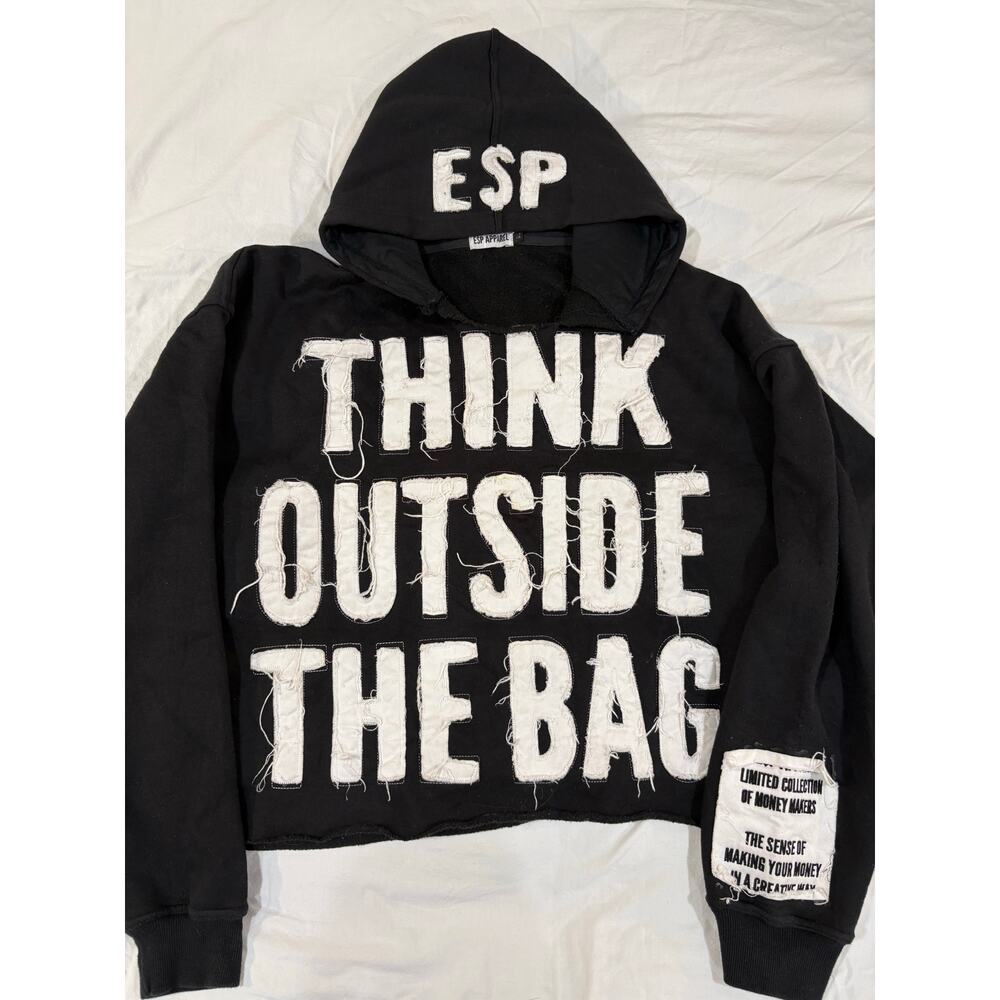 ESP Eternal Strive for Pesos Think Outside the Bag Skeleton Black Hoodie